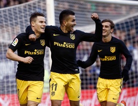 Osasuna-Atletico Madrid 0-3: Godin-Gameiro-Carrasco gol, Simeone si riscatta