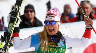 Sci, Lara Gut domina le crono in vista delle discese del fine settimana