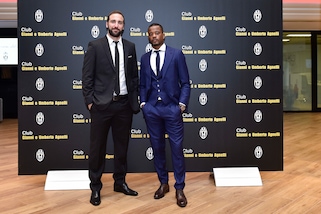 Higuain ed Evra presenti alla serata della Juventus