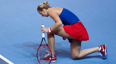 Tennis: frattura da stress al piede per la Kvitova