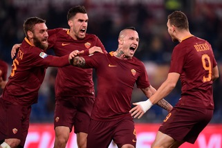 Serie A, Roma-Milan 1-0. Nainggolan lancia la sfida alla Juve