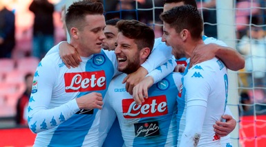 Napoli-Torino 5-3, Mertens fa poker e affonda Mihajlovic