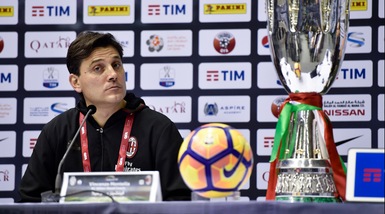 Milan, Montella: «Vogliamo fare la partita, ci serve spensieratezza»