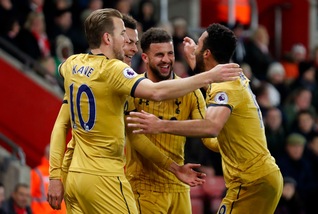 Southampton-Tottenham 1-4: Dele Alli, Kane e Son rispondono a van Dijk