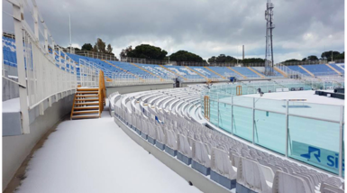 Pescara, verifiche allo stadio Adriatico dopo il terremoto