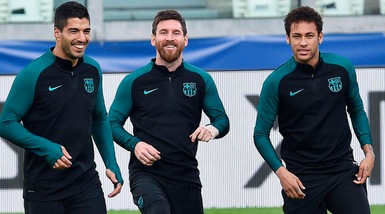 «Barcellona-Juventus è la partita di Messi, Suarez e Neymar»