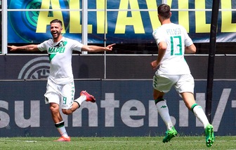 Serie A Sassuolo, Iemmello: «Doppietta a San Siro: sogno realizzato»