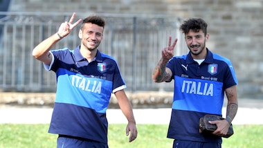 Nazionale, gli azzurri sorridenti a Coverciano