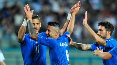 Italia-San Marino 8-0: tris di Lapadula, gol di Caldara e perla di Politano