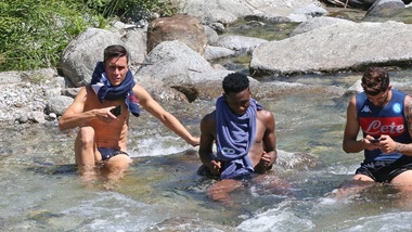 Napoli, allenamento in altura a Dimaro