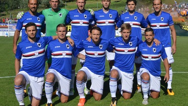 La Sampdoria in campo contro la Sellero Novelle