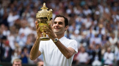 Wimbledon, l'emozione di Federer per l'ottava meraviglia