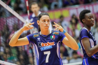 La centrale Raphaela Folie alla vigilia di Italia-Turchia