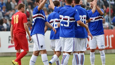 Serie A Sampdoria, Triestina, l'amichevole finisce 3-0