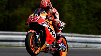 MotoGp, Brno: a Marquez il warm up, Rossi nono