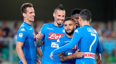 Serie A, Verona-Napoli 1-3: Milik ritrova il gol, Sarri sorride
