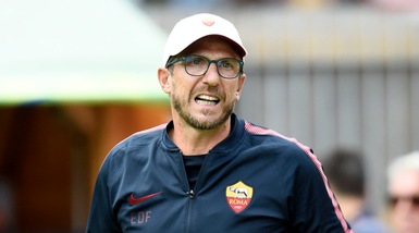 Roma, Di Francesco: «Schick? Penso solo all'Inter. Spalletti un esempio»