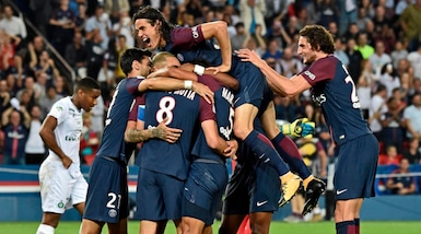 Neymar a secco, ma il Psg vola con Cavani e Motta: 3-0 al St. Etienne