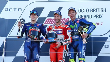 Festa Dovizioso a Silverstone davanti a Viñales e Rossi