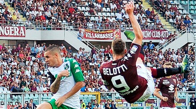 Torino-Sassuolo, ecco la magia in rovesciata di Belotti