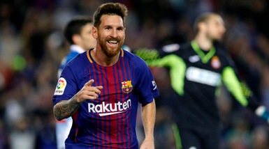 Liga, Barcellona-Espanyol 5-0: Messi show, che tripletta!