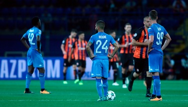 Champions, Shakhtar-Napoli 2-1: non basta Milik, pesa un errore di Reina