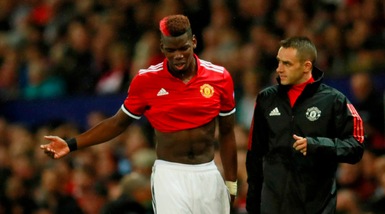 Manchester United, infortunio Pogba: Mourinho lo perde per 4/6 settimane