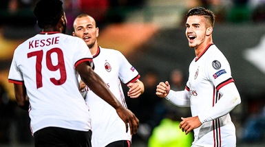 Europa League, Austria Vienna-Milan 1-5: André Silva dà spettacolo con una tripletta
