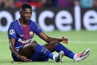 Barcellona, Dembélé out dopo 24 minuti nella gara con il Getafe: guai muscolari