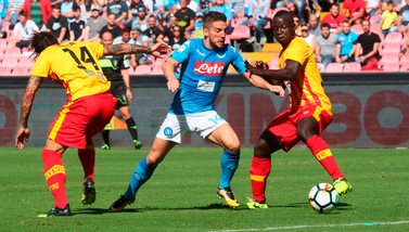 Serie A Napoli-Benevento 6-0, il tabellino