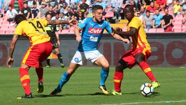 Serie A Napoli-Benevento 6-0, il tabellino