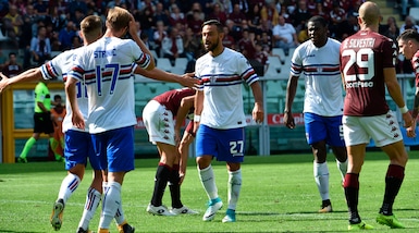 Serie A, Torino-Sampdoria 2-2: Quagliarella riprende i granata