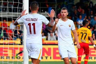 Serie A, Benevento-Roma 0-4: Dzeko super, doppietta