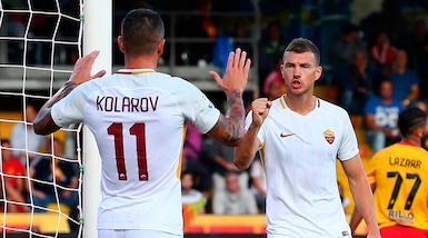 Serie A, Benevento-Roma 0-4: Dzeko super, doppietta