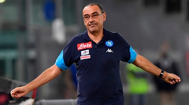 Napoli, Sarri: «Mertens? Gol emozionante ma non scomodiamo Maradona»