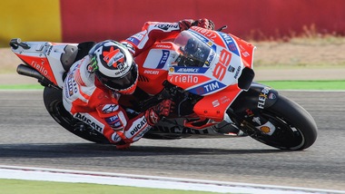 MotoGp Aragon, Lorenzo: «Prima fila inattesa»