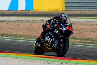 Moto2 Aragon, Sky Team: top ten per Bagnaia