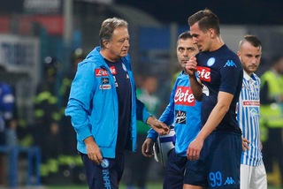 Napoli, Milik operato: in campo a febbraio