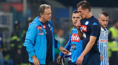 Napoli, Milik operato: in campo a febbraio