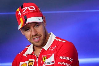 F1 Ferrari, Vettel: «Vettura ok, meglio sull'asciutto»
