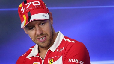 F1 Ferrari, Vettel: «Vettura ok, meglio sull'asciutto»