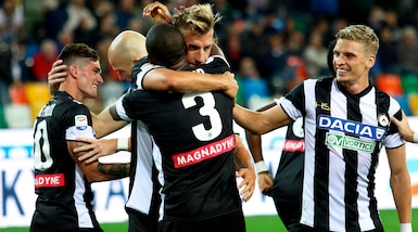 Serie A, Udinese-Sampdoria 4-0: tre rigori, un rosso e la doppietta di Maxi Lopez