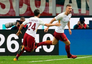 Serie A, Milan-Roma 0-2: Dzeko e Florenzi stendono i rossoneri