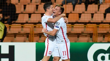 Polonia, sei gol all'Armenia. Lewandowski show