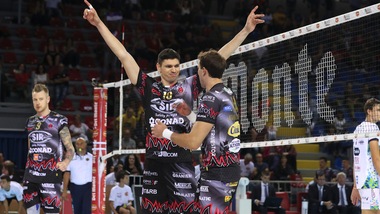 La Sir Safety Perugia seconda finalista. 3-1 a Trento