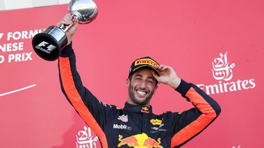 F1 Red Bull, Ricciardo: «Centrato l'obiettivo: primo podio a Suzuka»