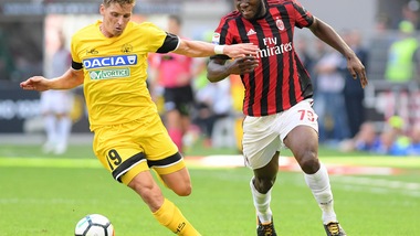 Serie A Udinese, lesione di primo grado per Larsen