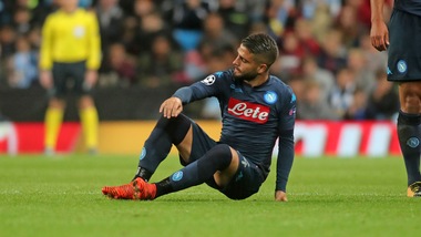 Serie A Napoli, Insigne si ferma: rischia di saltare l'Inter