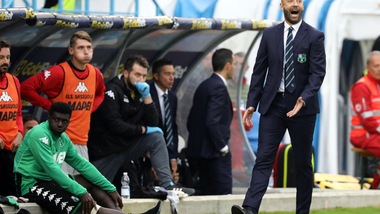 Serie A Sassuolo, Bucchi: «Vittoria che serve. Cassata? E' stato ingenuo»