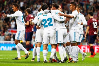 Liga: il Real cala il tris sull'Eibar, l'Atletico passa a Vigo